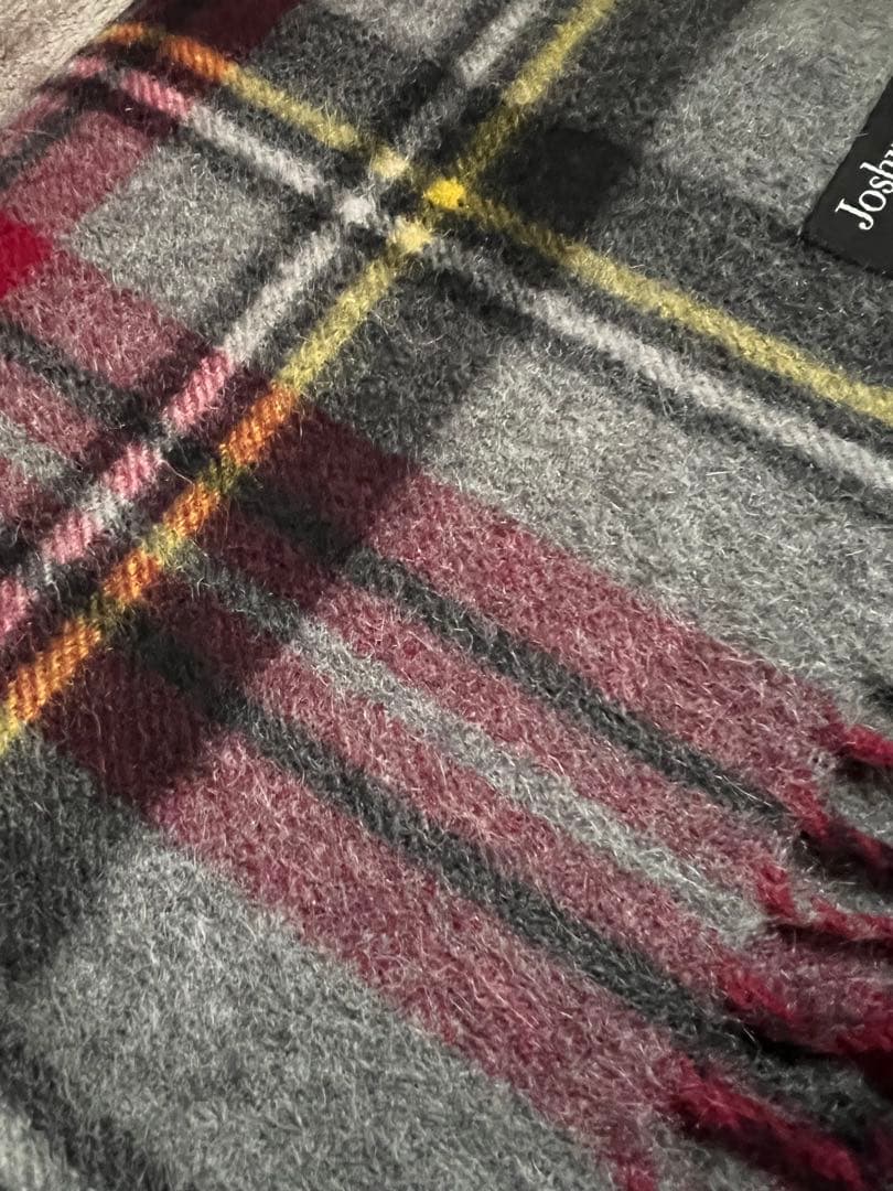 専用です。Joshua Ellis タータンチェック マフラー　カシミヤ100