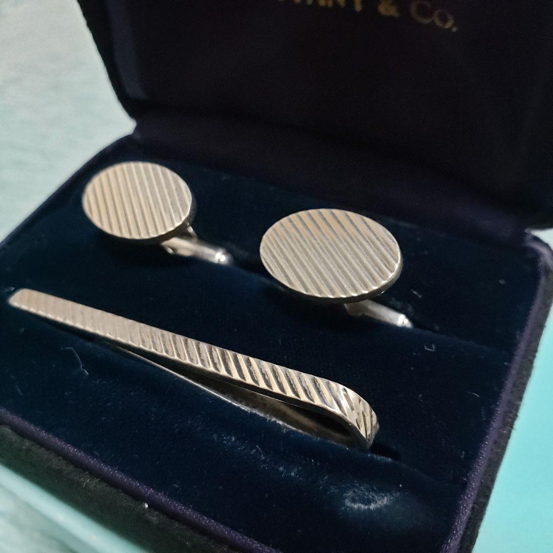 希少品】VINTAGE TIFFANY/OLDティファニーカフス&ネクタイピン