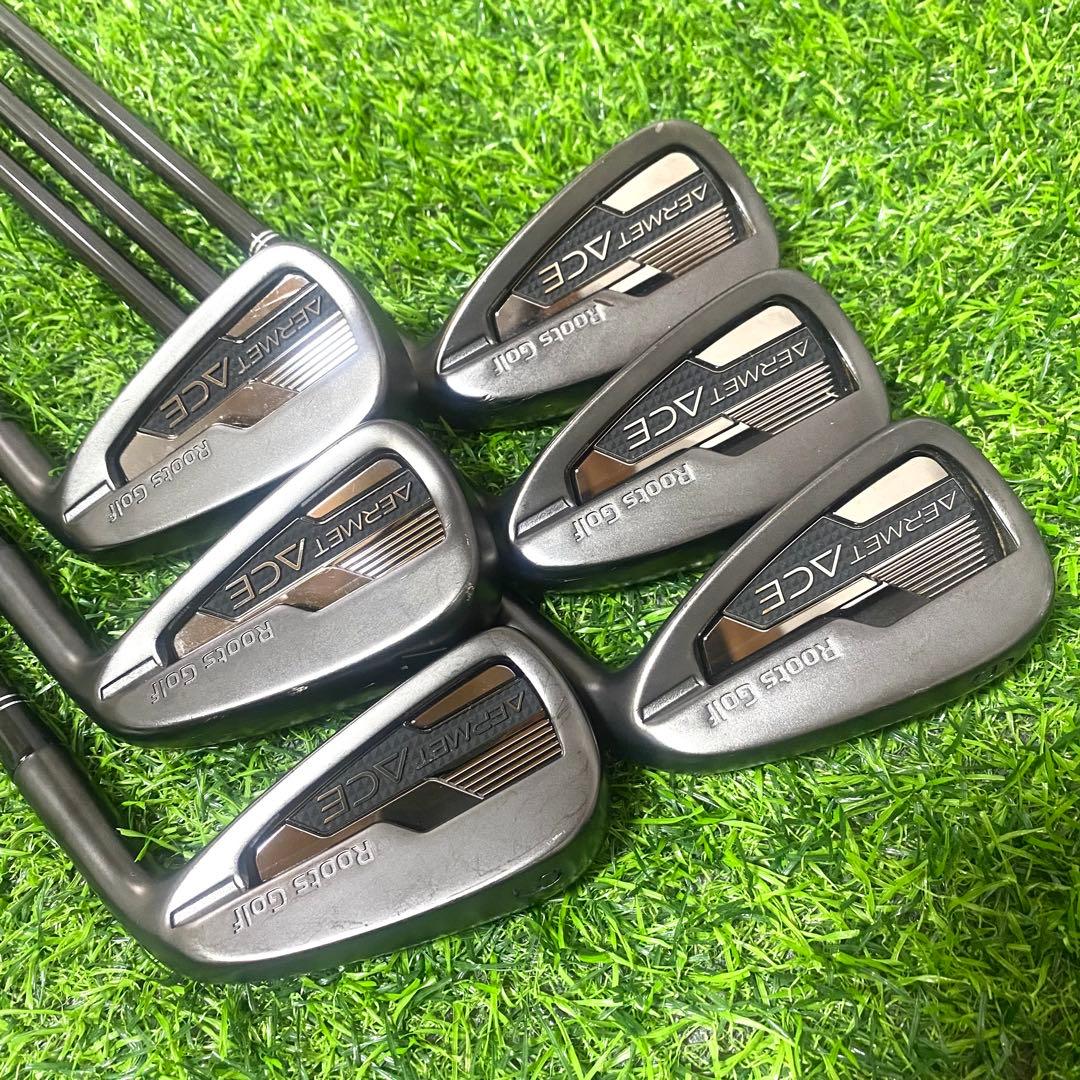 ルーツゴルフAERMET ACE ブラックボロン アイアン 6本 右 S メンズ