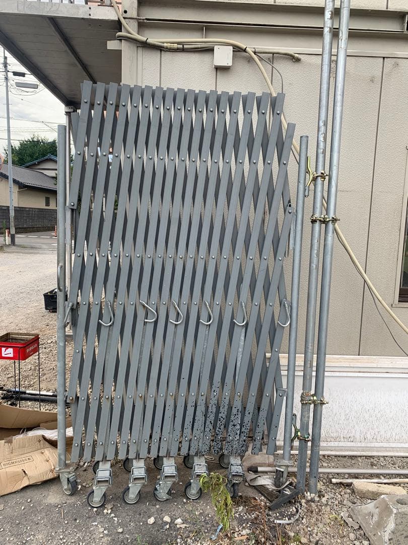 直接引き取り、配送可能] キャスターゲート×2 横6.3m 縦1.9m