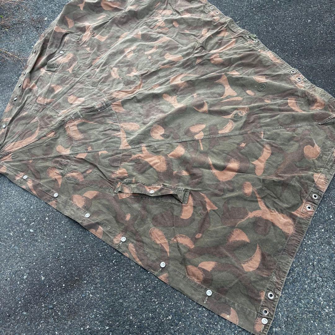 美品希少、入手困難！ハンガリー軍幕　ポンチョテント　2枚セット　ハリケーンカモ