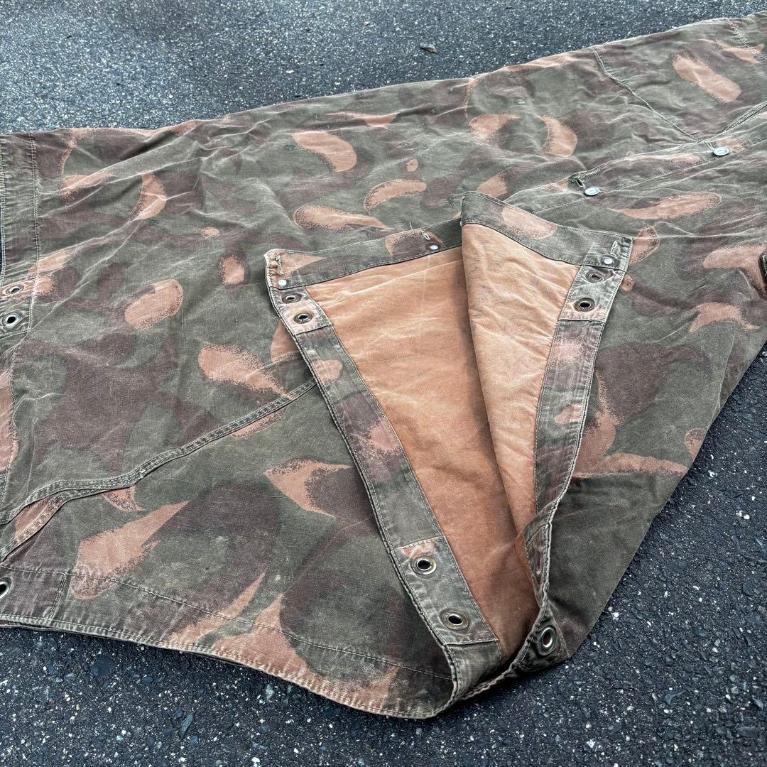 美品希少、入手困難！ハンガリー軍幕　ポンチョテント　2枚セット　ハリケーンカモ