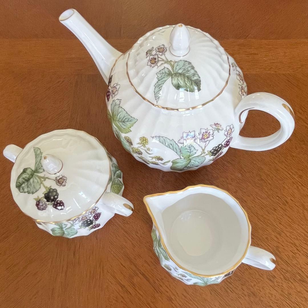 【希少品】英国製　ロイヤルウースター★ラビニア★小さなティーポットセット
