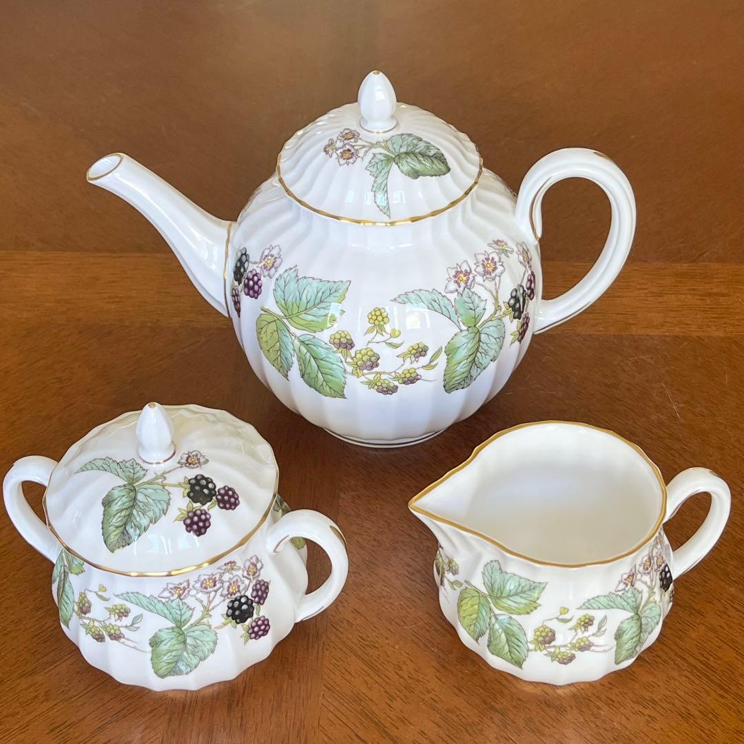 【希少品】英国製　ロイヤルウースター★ラビニア★小さなティーポットセット