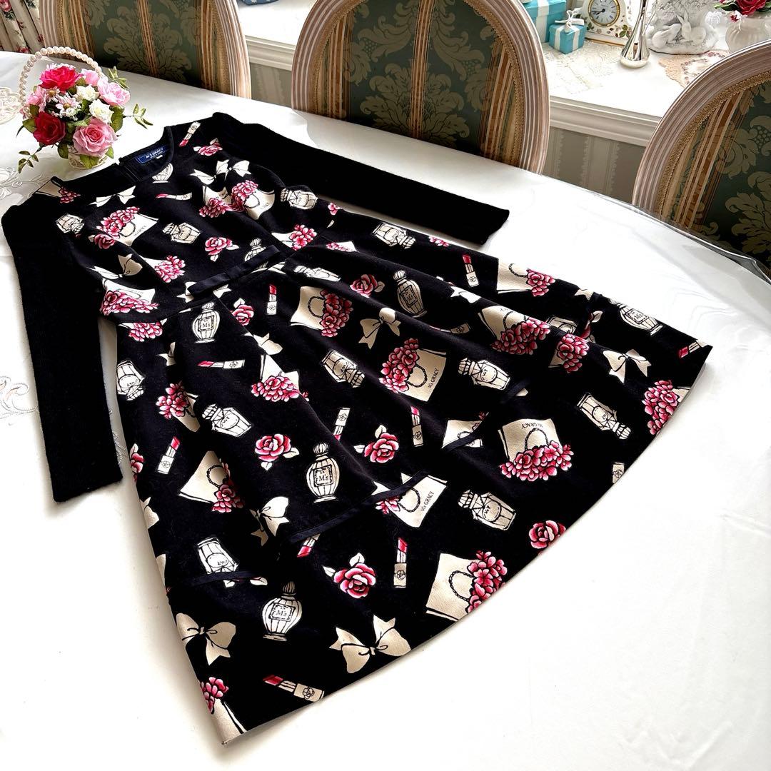 エムズグレイシー　カタログ掲載お色、デザイン違い　ニットドッキングワンピース38