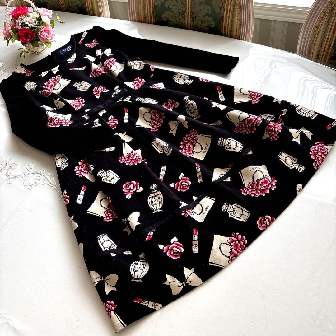 エムズグレイシー　カタログ掲載お色、デザイン違い　ニットドッキングワンピース38