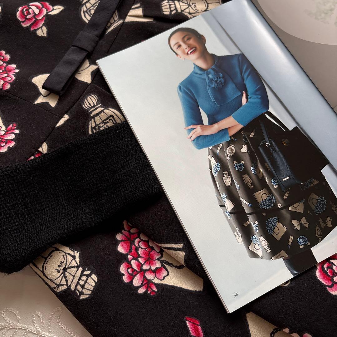 エムズグレイシー　カタログ掲載お色、デザイン違い　ニットドッキングワンピース38