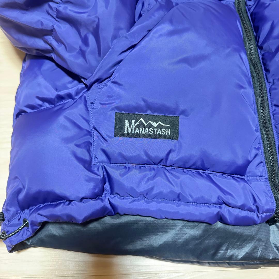 ナノ・ユニバース　別注　西川ダウン　MANASTASH ブラック/パープル