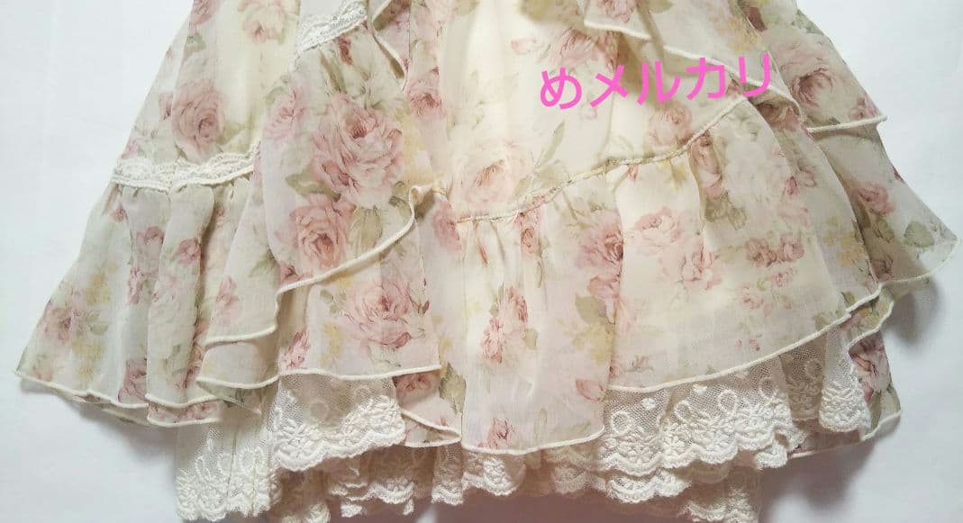 LIZ LISA リズリサ 花柄キャミソールワンピース シフォン リボン タグ付