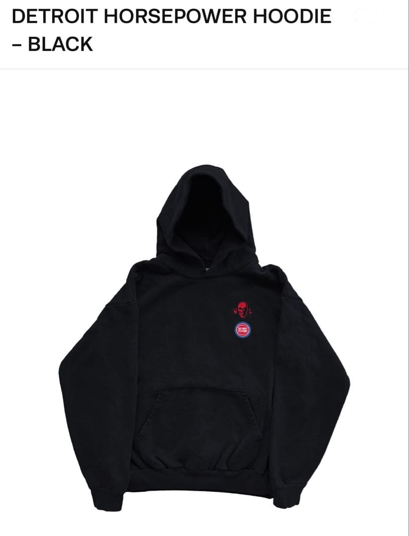デトロイト✖️ピストンズ✖️ドクロ✖️スカル✖️NBA✖️ビッグサイズパーカー✖️USXXL