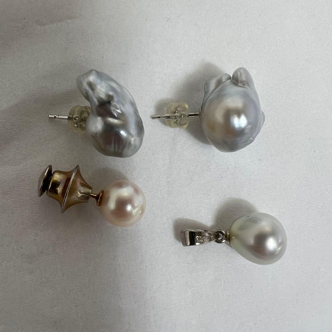 K18・WGK14刻印　ネックレストップ　タイピン　9.2g 東K8-0112①