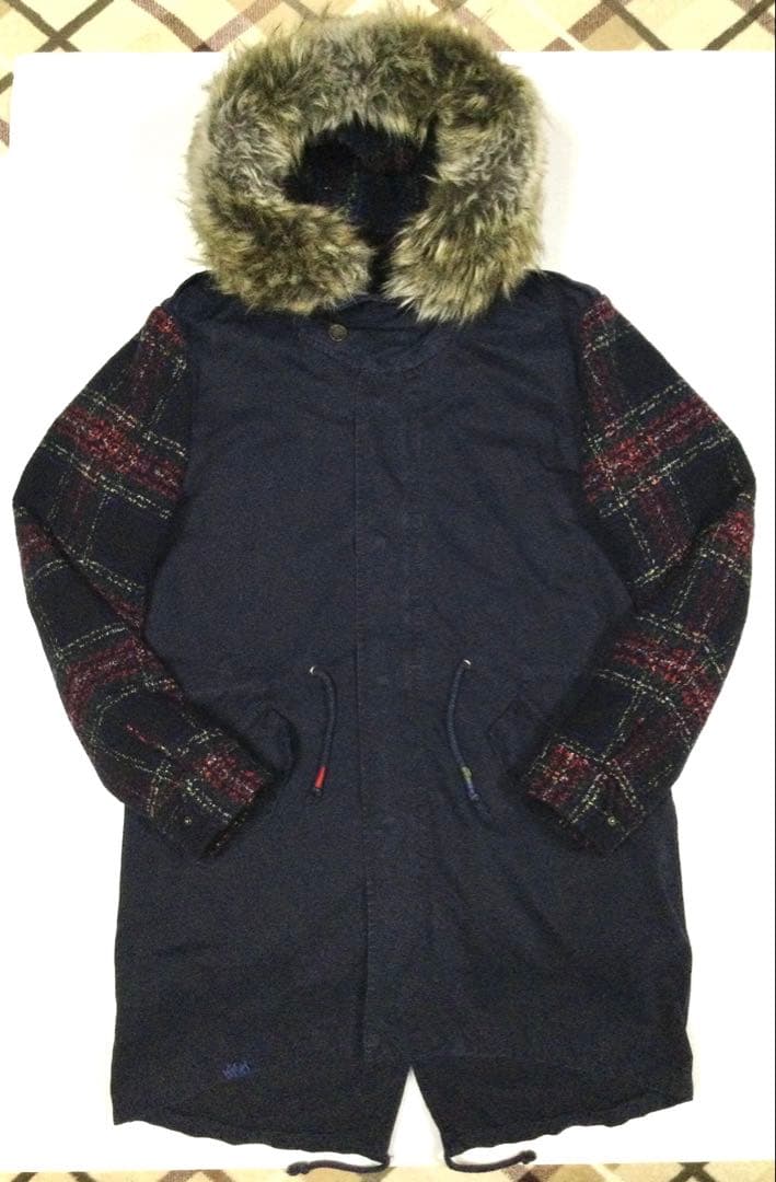 美品「BOB」9042-0509 2WAY モッズコート 50 イタリア製