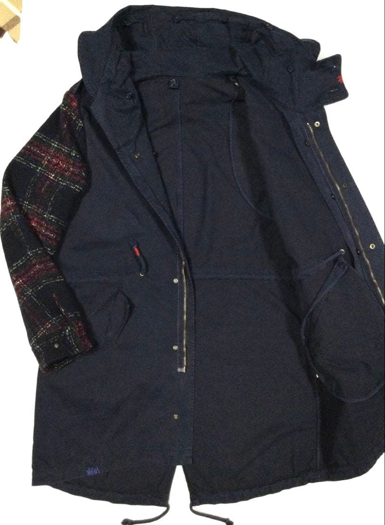 美品「BOB」9042-0509 2WAY モッズコート 50 イタリア製