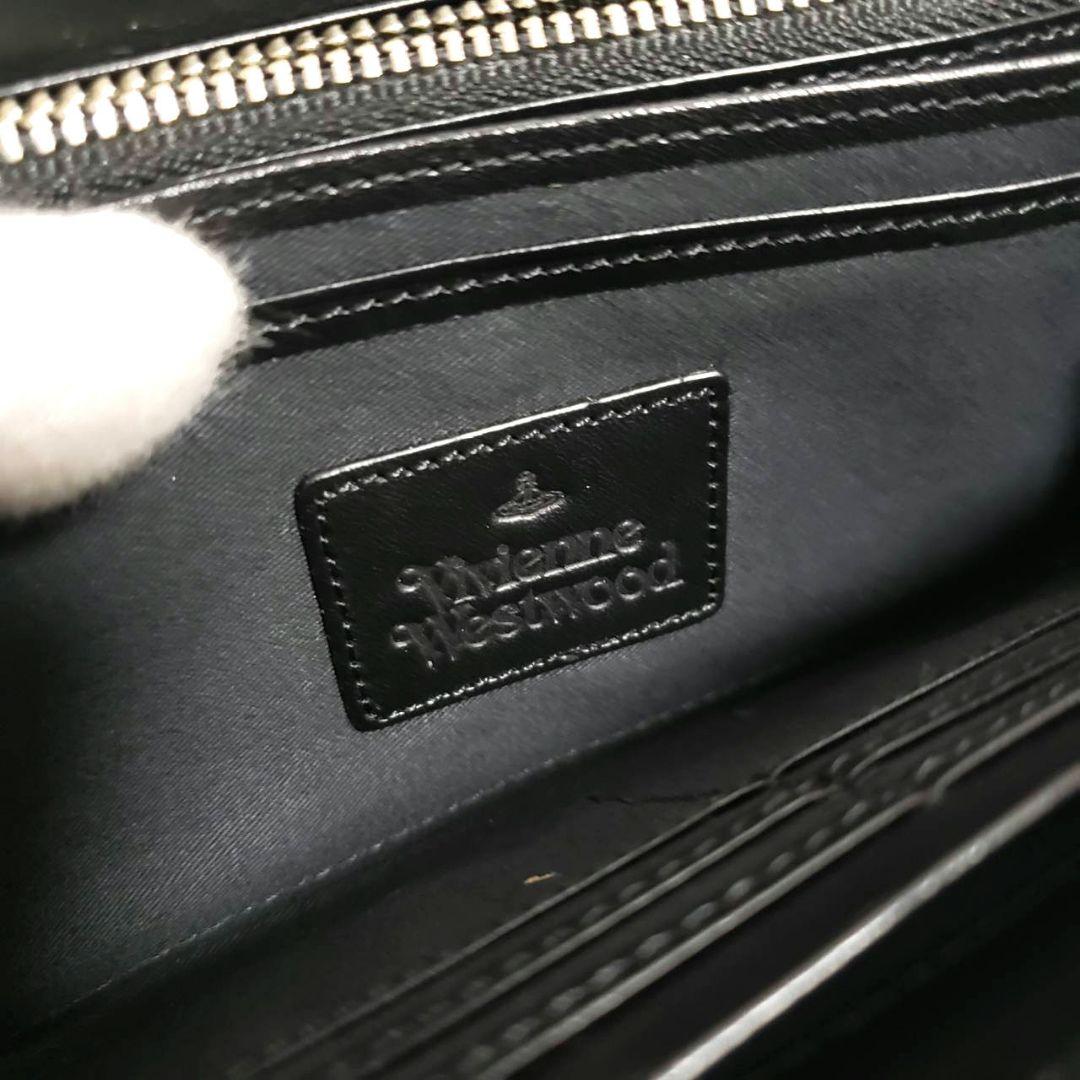 Vivienne Westwood 型押しエンボス ラウンドファスナー長財布美品