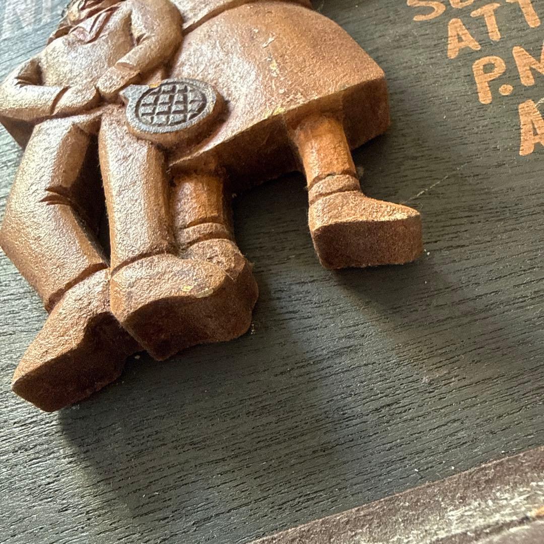 ウィンブルドン テニス 1922年 木製彫刻　アンテック　テニス大会　入手困難