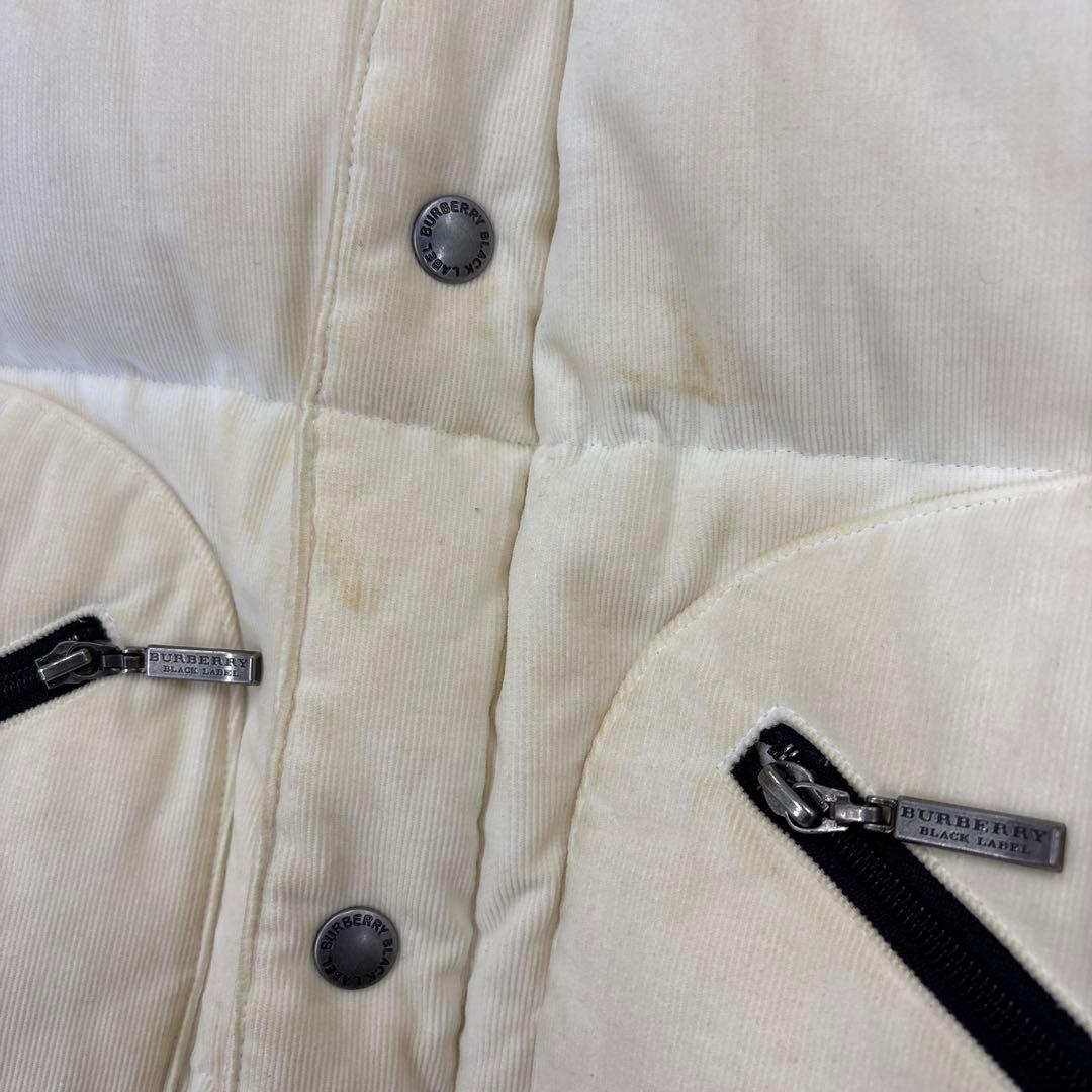 バーバリーブラックレーベル　ダウンジャケット　ファーフード