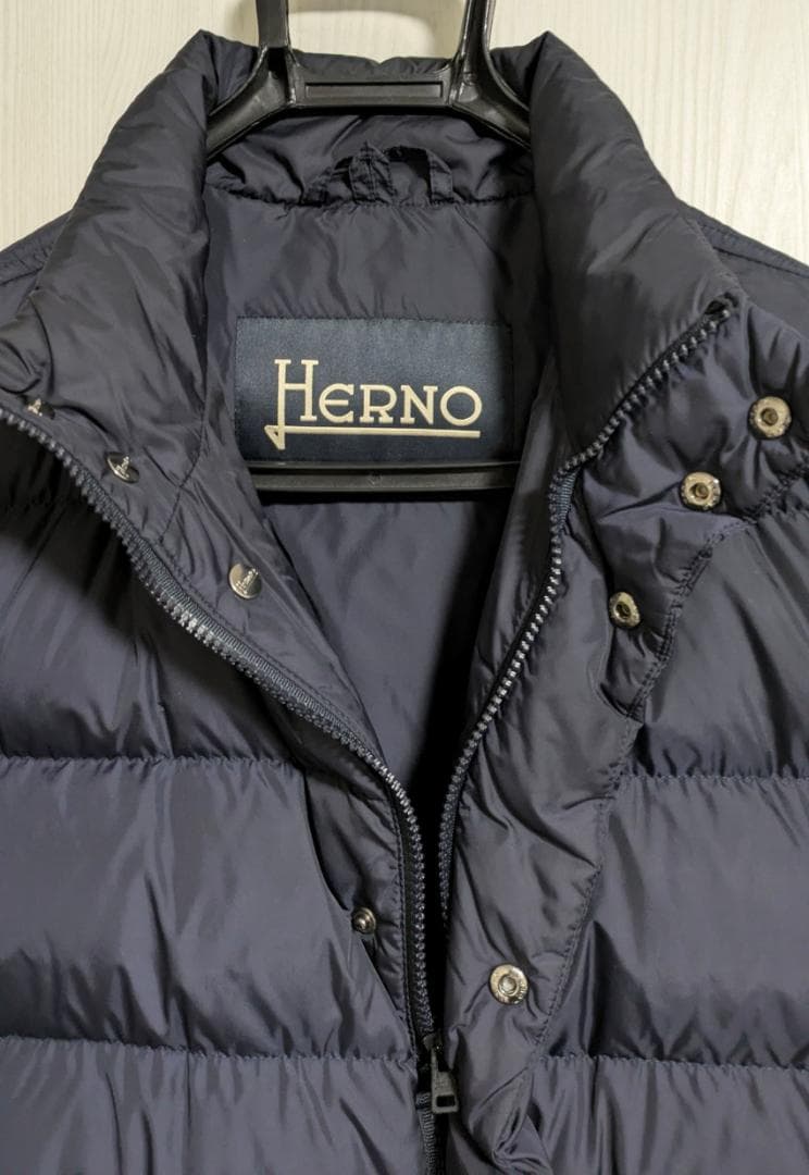 HERNO ヘルノ ダウンジャケット ネイビー M相当