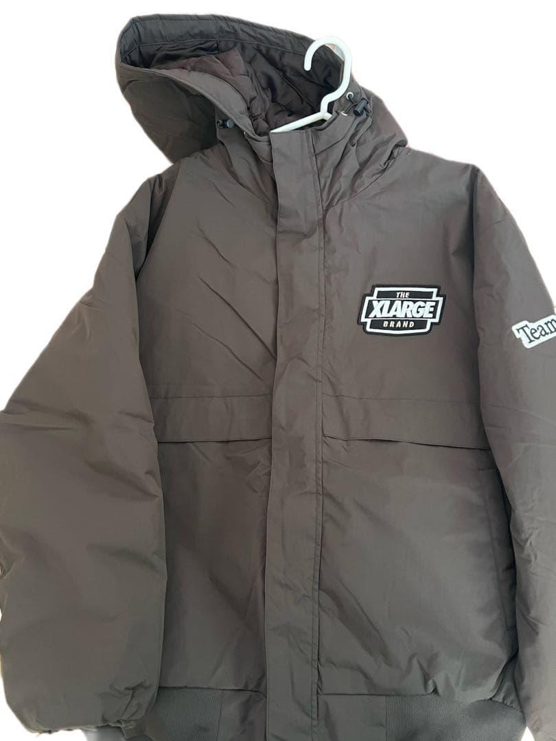 XLARGE ブラウン ダウンジャケット L - メルカリ