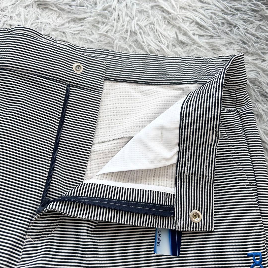 新品　パーリーゲイツ　ジョガーパンツ　ボーダー　ストレッチ　ウエストゴム　7