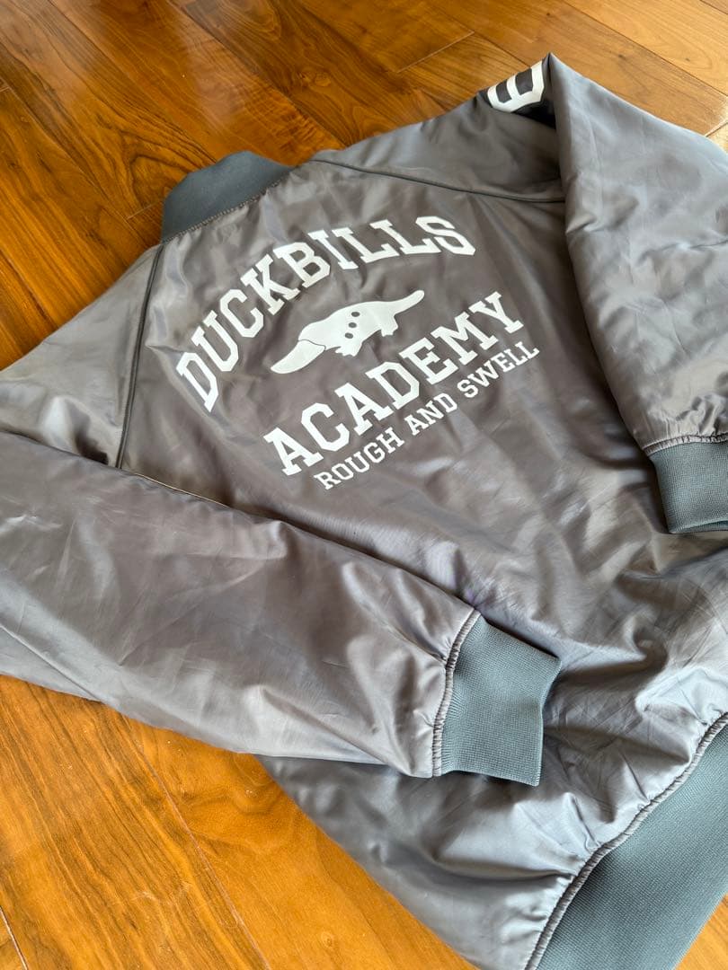 【綺麗め】rough&swell 中綿ジャンバー　M グレー