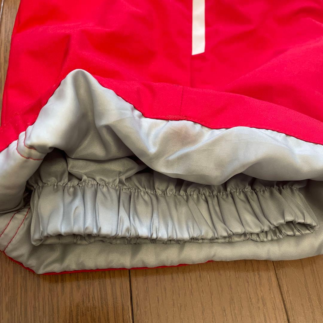 スキーウェア キッズ 115→135 デサント 赤 紺　手袋付き