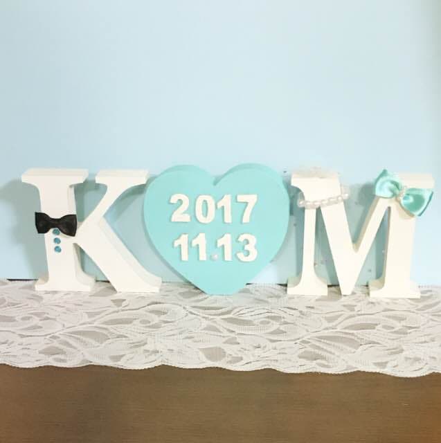 マッキー様確認用♡ウエディングバージョン・イニシャルオブジェ