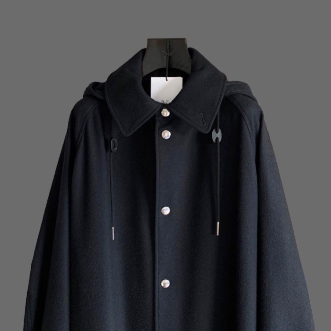 THE RERACS 23AW 46 フーデットバルカラーコート
