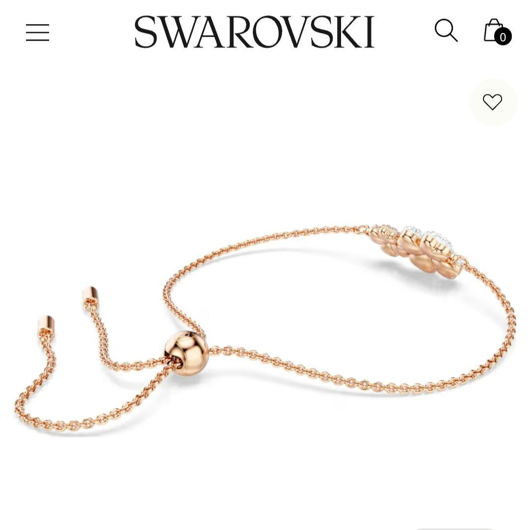 ほぼ新品 SWAROVSKI Latisha お花 ブレスレット スワロフスキー