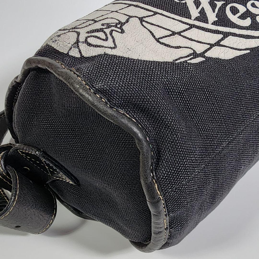 希少✨ヴィヴィアンウエストウッド ショルダーバッグ ロゴプリント 黒