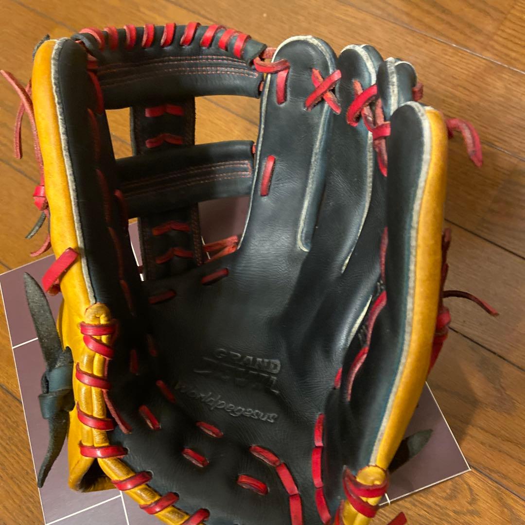 World Pegasus 軟式グローブ ダークグリーン/オレンジ