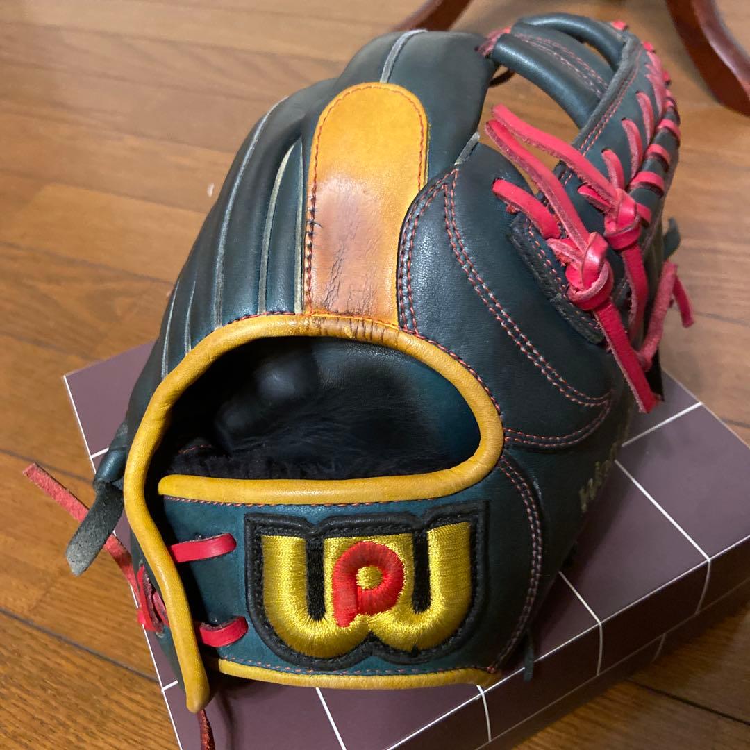 World Pegasus 軟式グローブ ダークグリーン/オレンジ