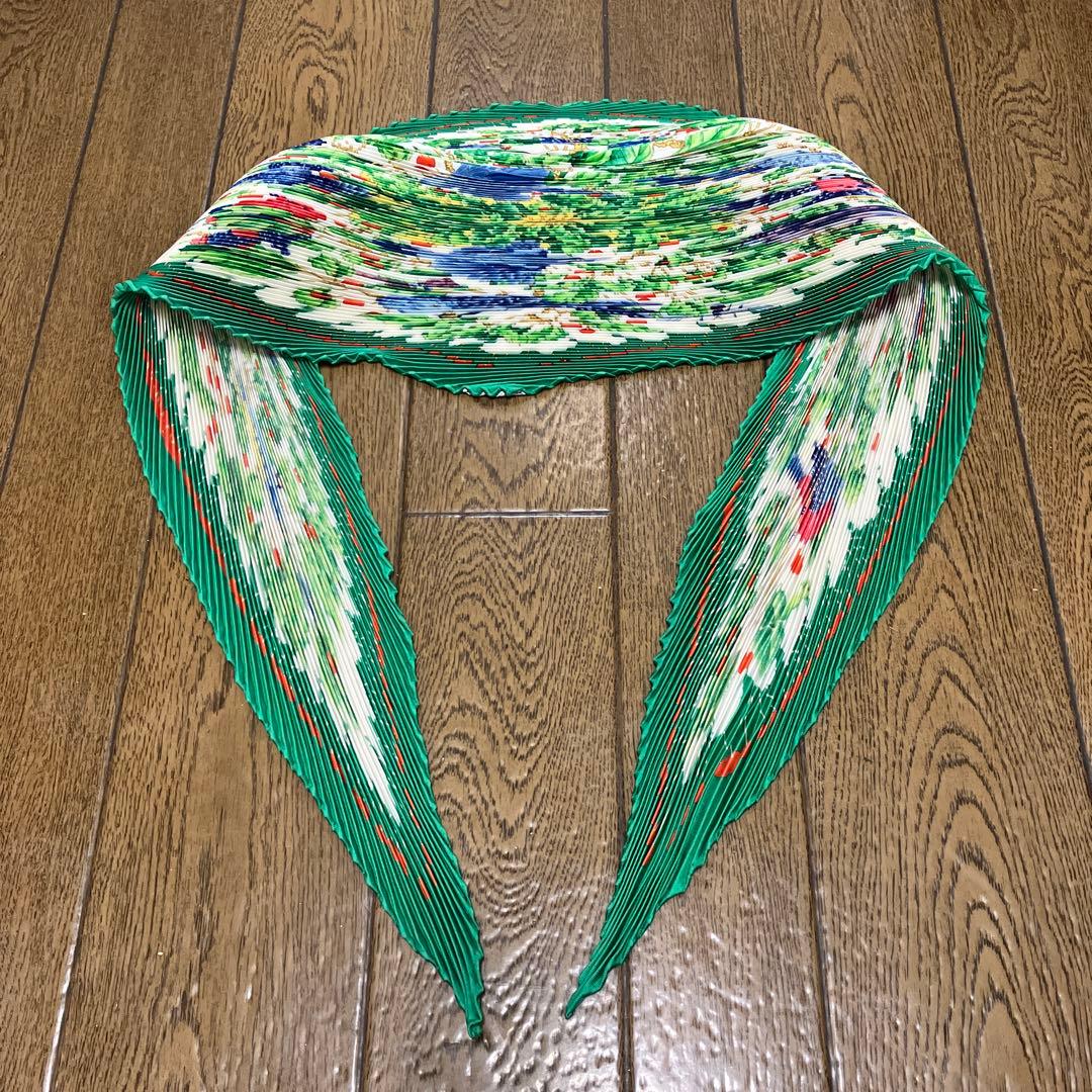 エルメス　プリーツスカーフ　保管品❗️「さくらんぼ」柄