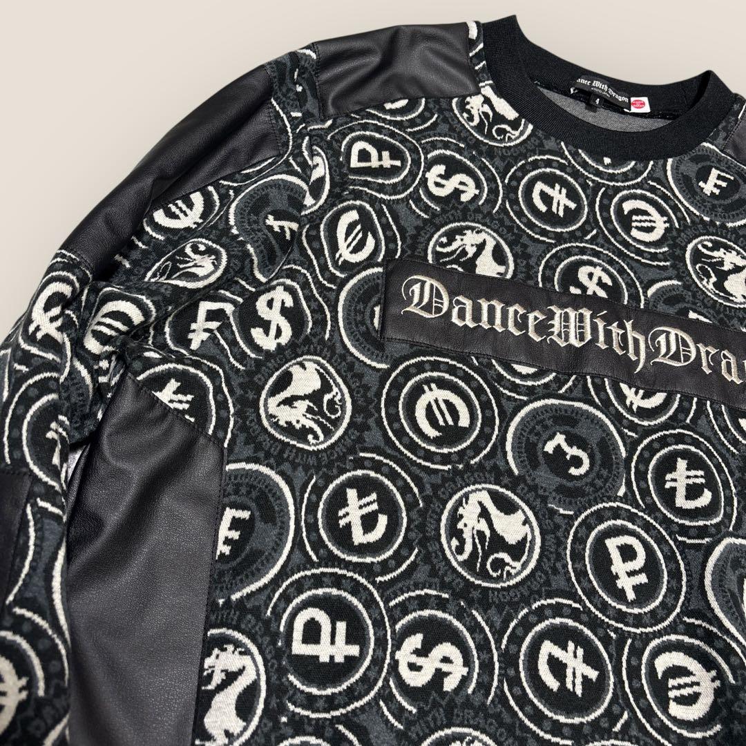 美品⭐︎DANCE WITH DRAGON総柄長袖プルオーバー⭐︎
