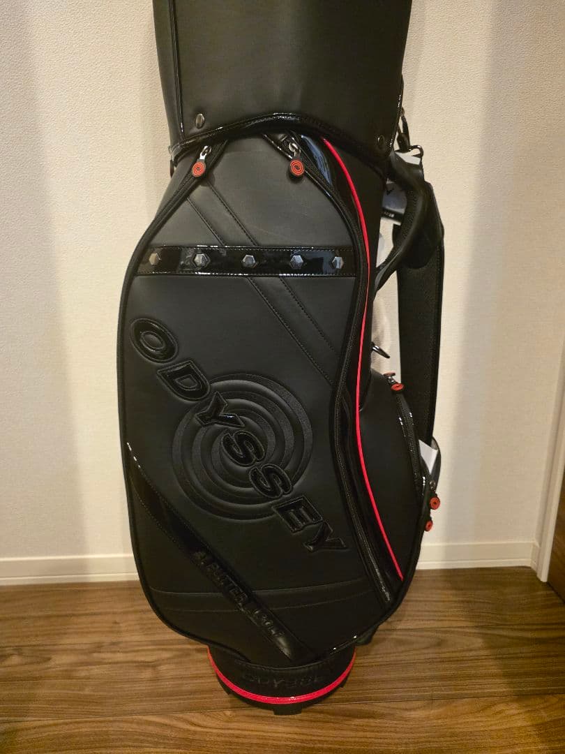 ◆新品未使用◆ODYSSEY キャディバッグ ブラック/レッド　新品