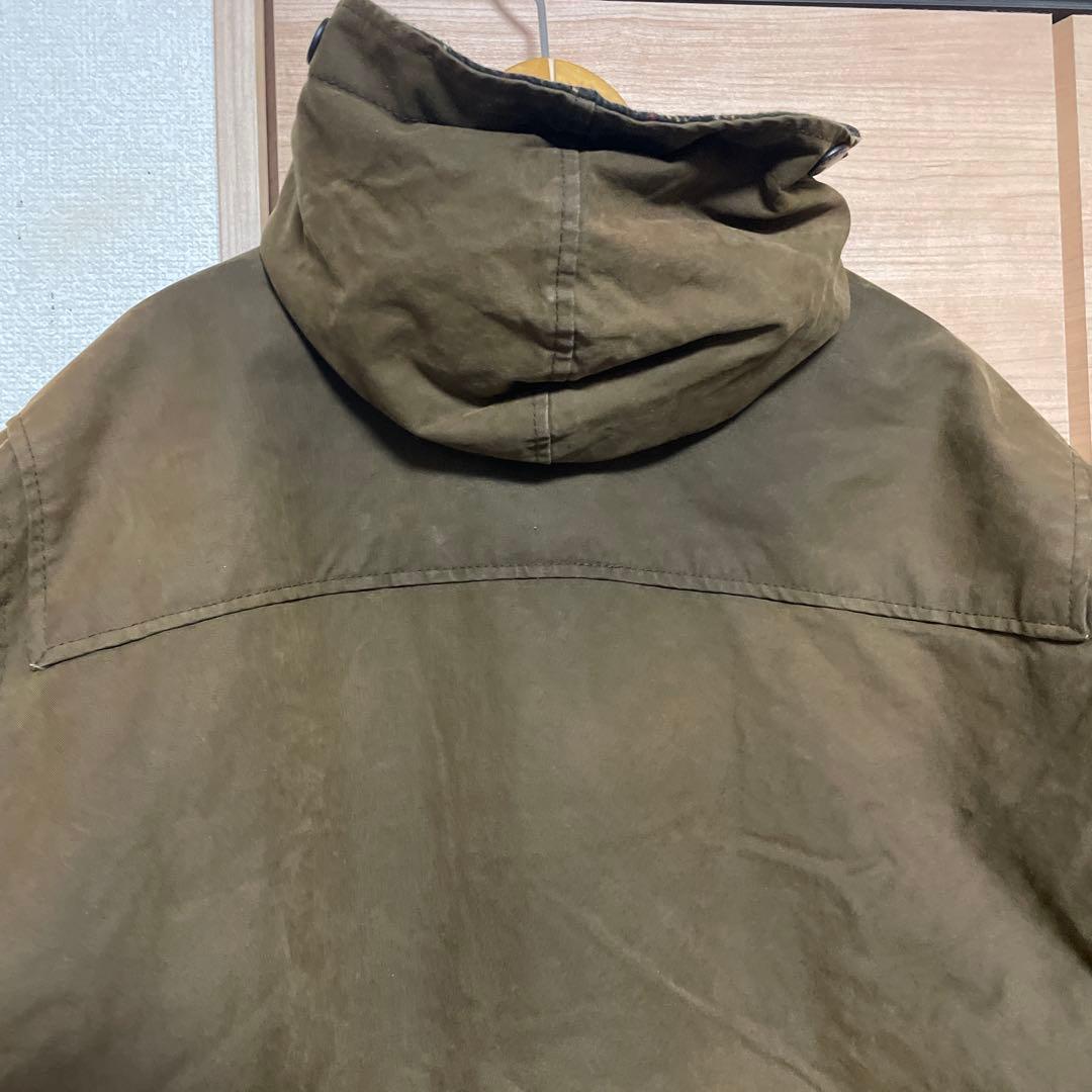 00年代 英国製 Barbour バブアー ワックスコットン ダッフルコート