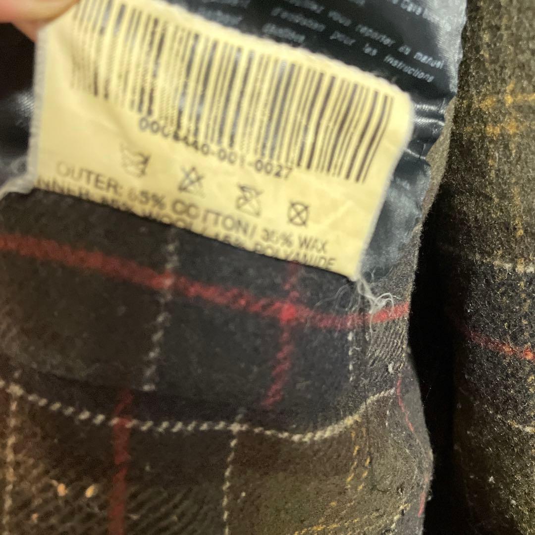 00年代 英国製 Barbour バブアー ワックスコットン ダッフルコート