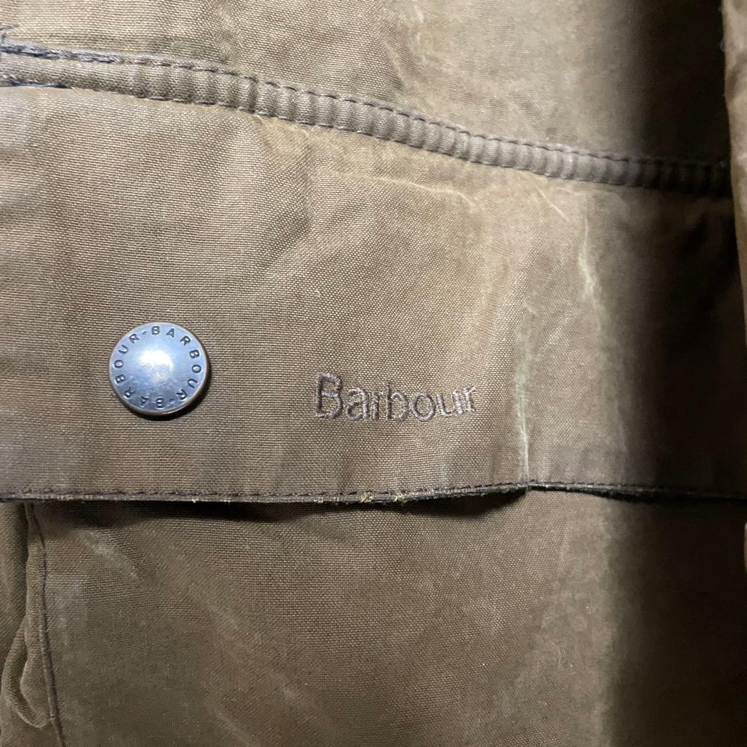 00年代 英国製 Barbour バブアー ワックスコットン ダッフルコート