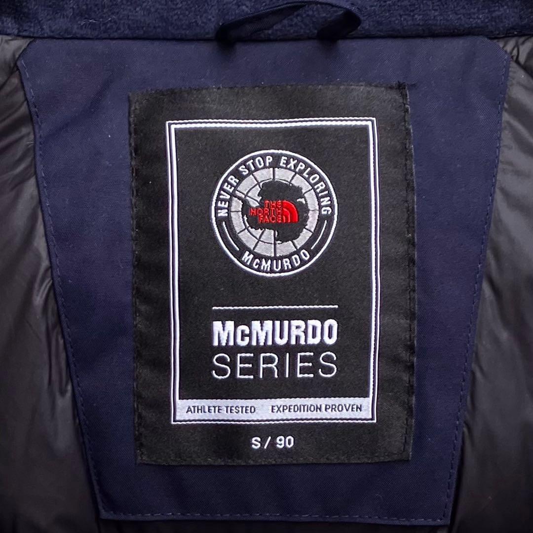 美品 S ザ ノースフェイス ダウンジャケット マクマードパーカ 紺
