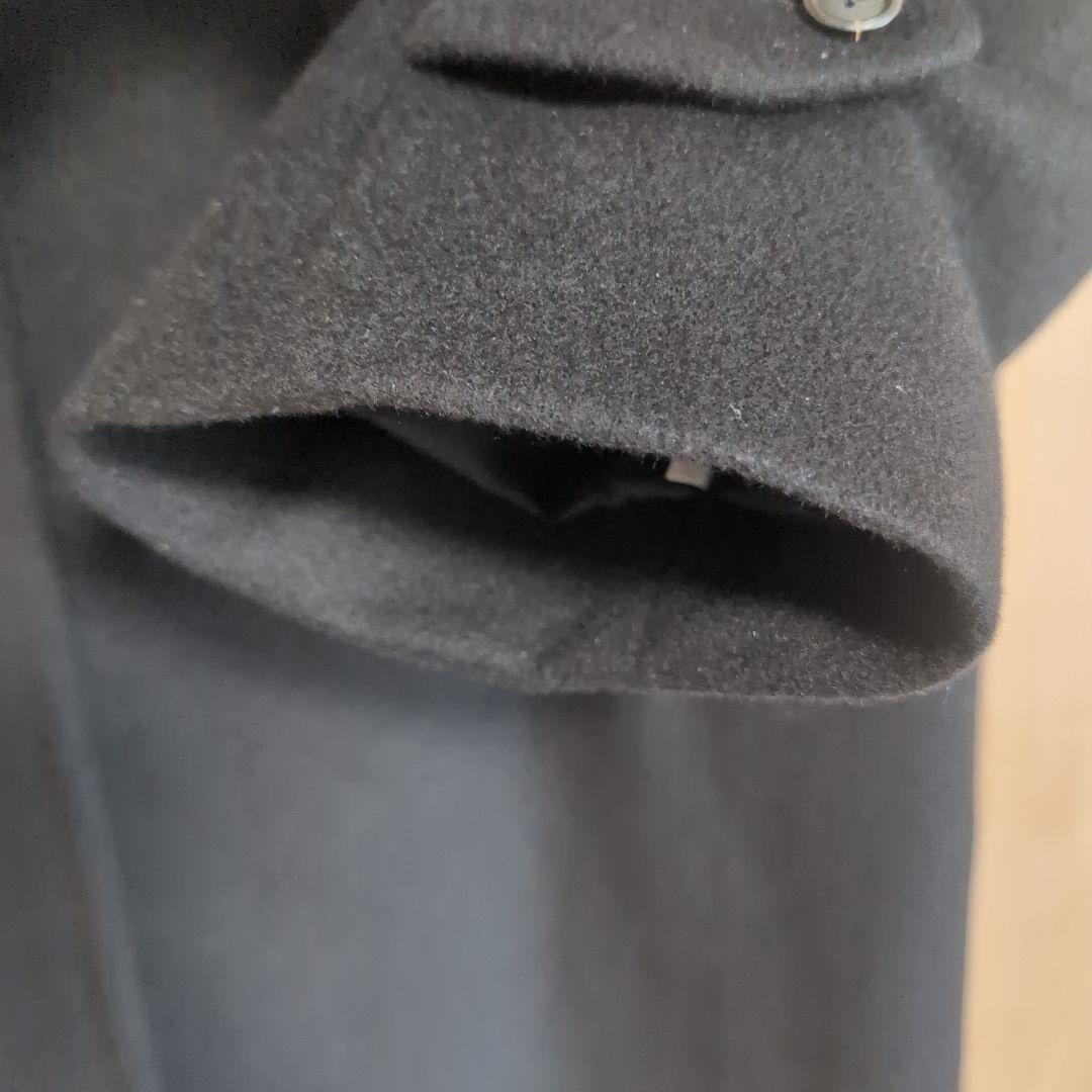 ＊美品＊BURBERRY LONDON黒コート カシミヤ．アンゴラ混　カバー付き