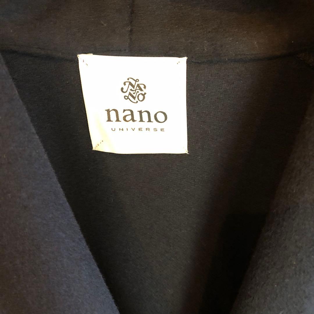 【新品未使用】　ナノユニバース　ケープコート　値札付き　28,600円　ネイビー