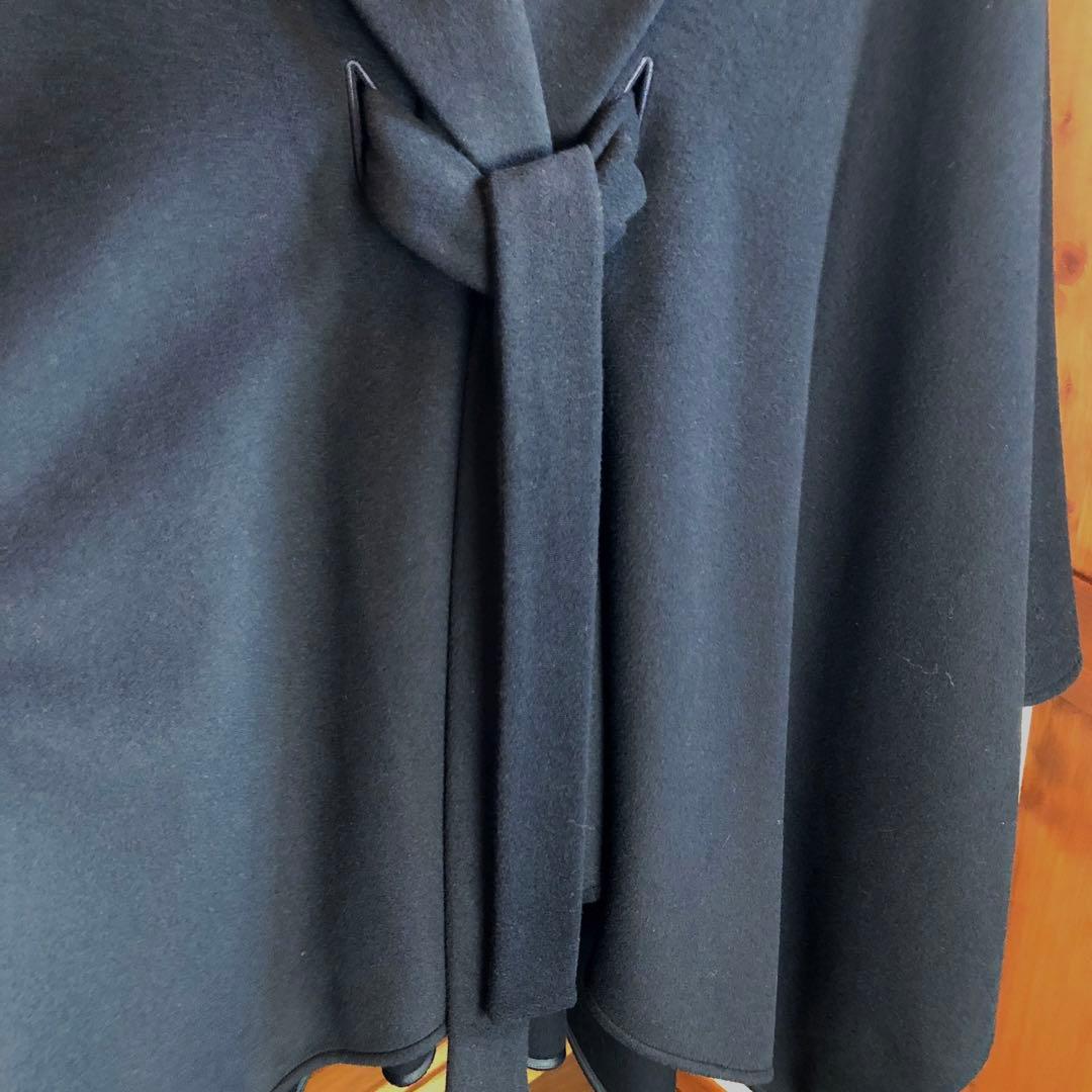 【新品未使用】　ナノユニバース　ケープコート　値札付き　28,600円　ネイビー