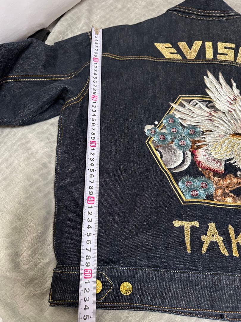 EVISU 刺繍デザイン デニムジャケット