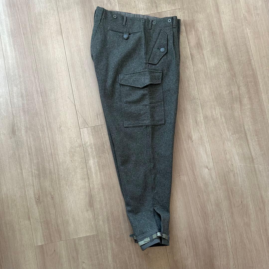【未使用】70s スウェーデン軍　M39 ウールカーゴパンツ　ミリタリー　実物