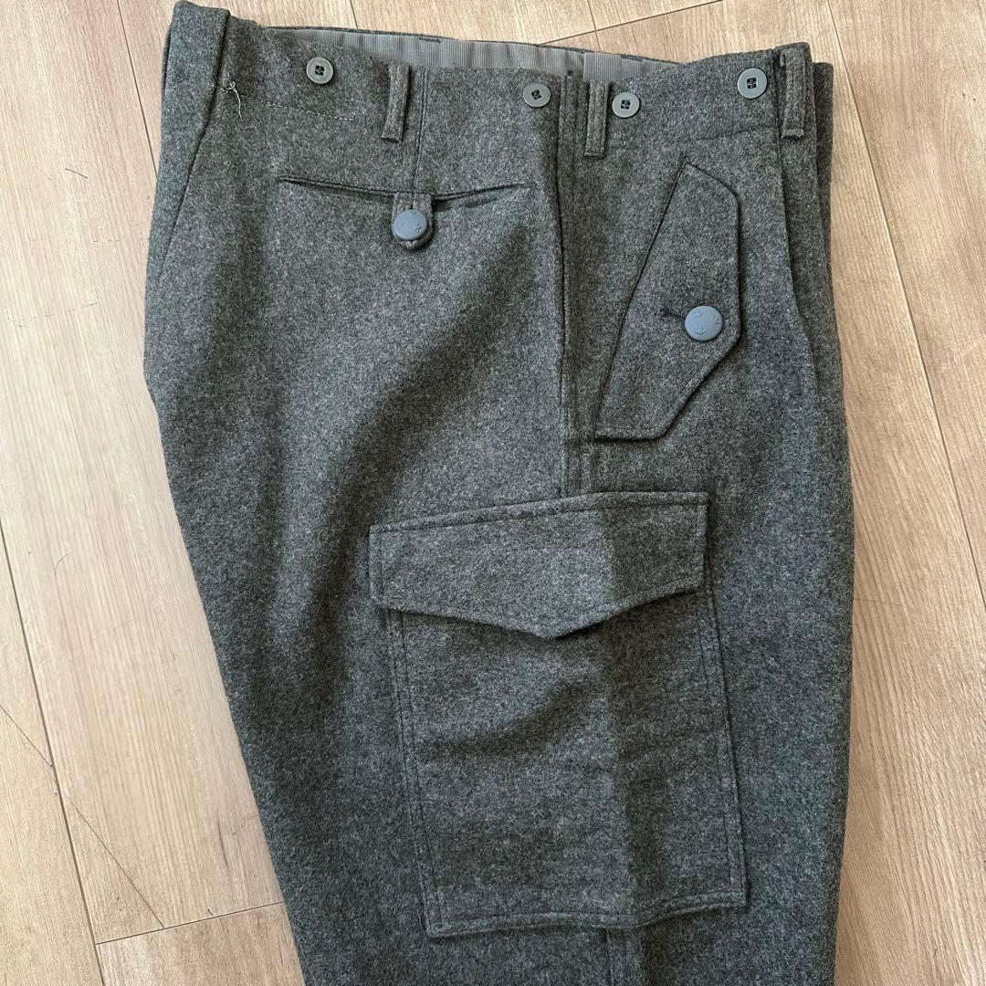 【未使用】70s スウェーデン軍　M39 ウールカーゴパンツ　ミリタリー　実物