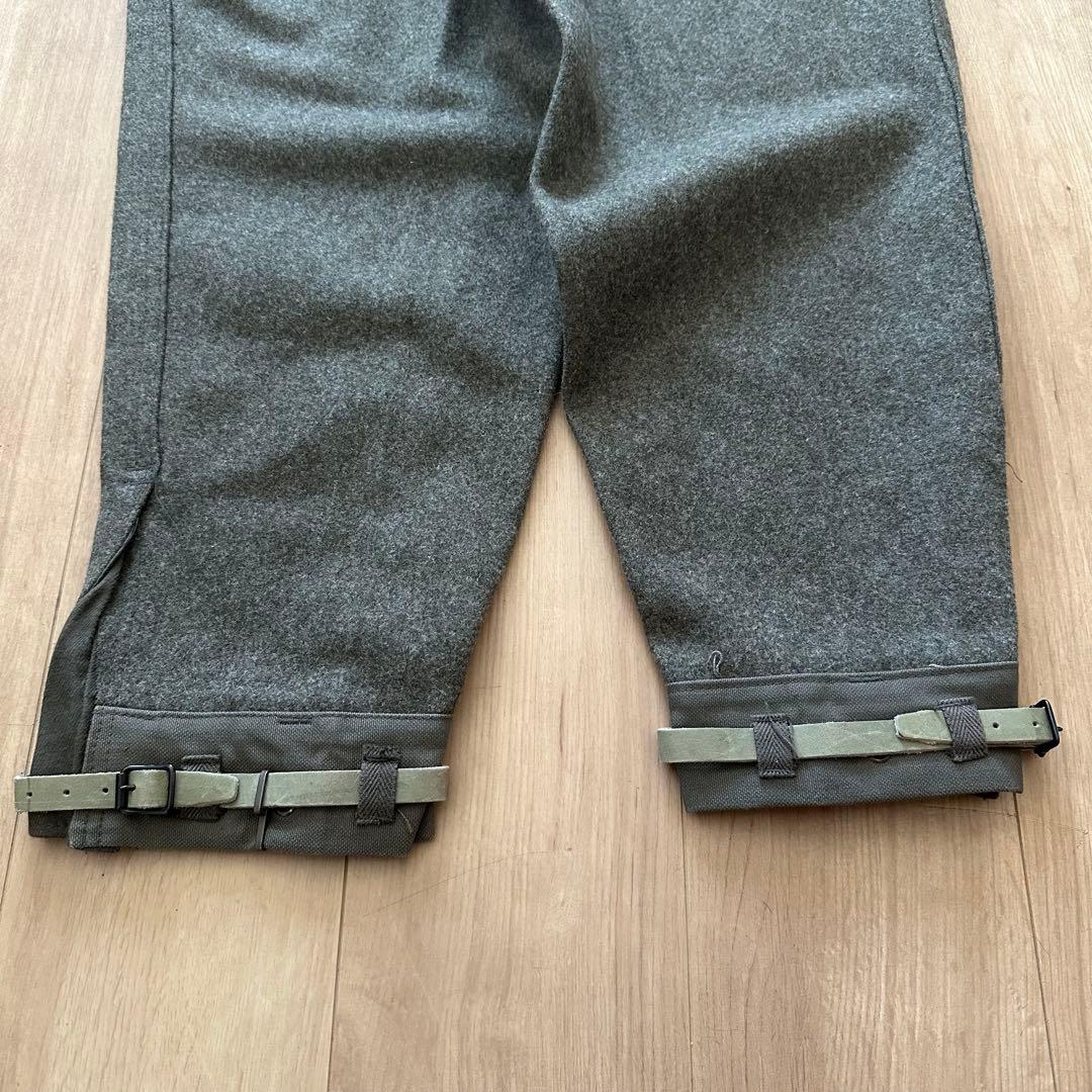 【未使用】70s スウェーデン軍　M39 ウールカーゴパンツ　ミリタリー　実物