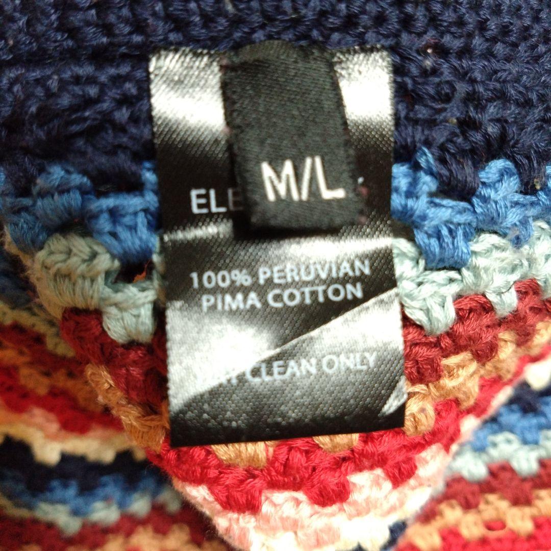 Vintage コットン　ニット　ワンピース　　 luik rose OZ