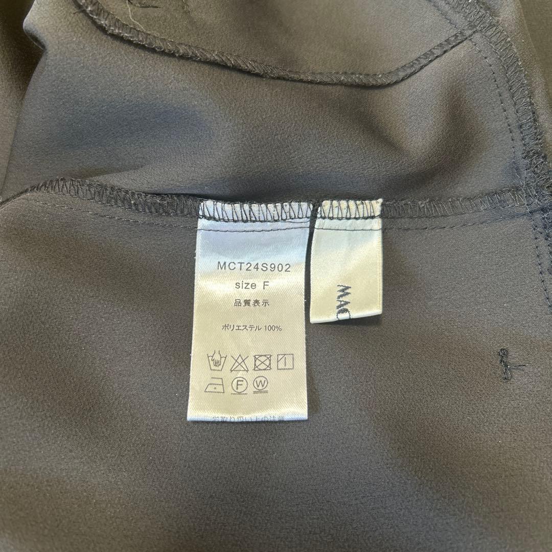 2024SS マチャット ハーフスリーブ　オールインワン　ブラック