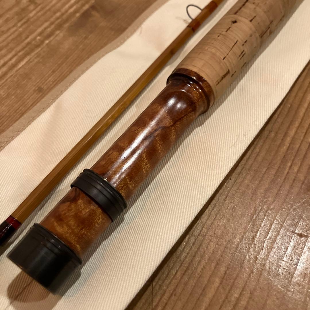 H. Kashiyama 7'6\" フライバンブーロッド #4ライン