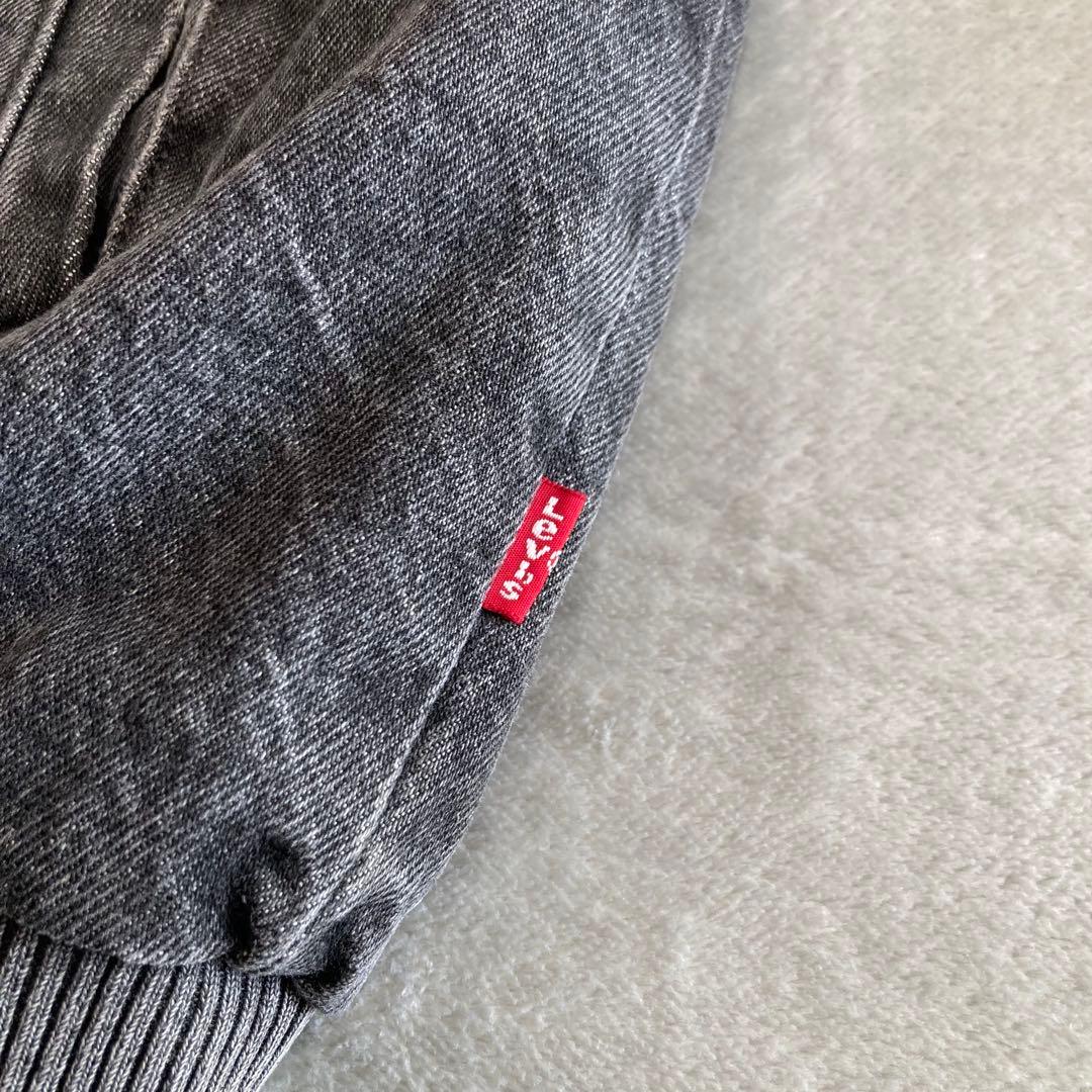 リーバイス デニム ボンバージャケット フェード ブラック L