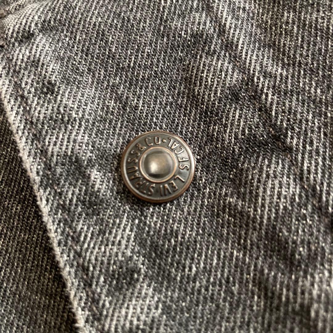 リーバイス デニム ボンバージャケット フェード ブラック L